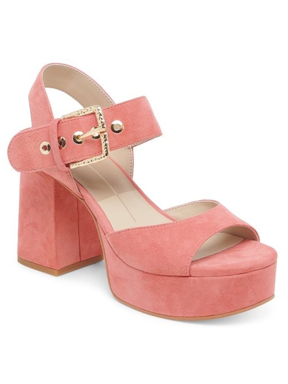 Dolce Vita Bobby Pink Suede Platform Heels Size 7.5